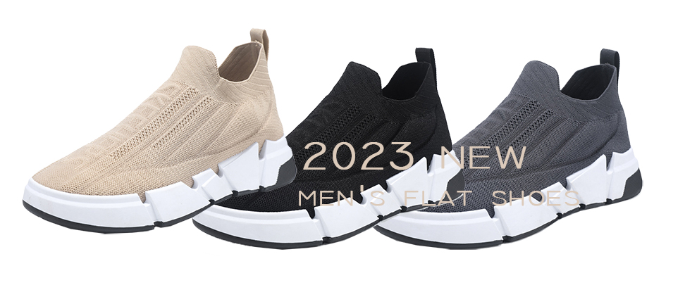 2023 new fashion cheap price discount men sport shoes flat shoes