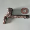 golden plating lengthen retro old style faucet tap