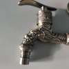 G1/2 dragon pattern metal alloy sink fast on tap garden faucet