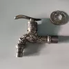 G1/2 dragon pattern metal alloy sink fast on tap garden faucet