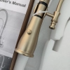 Europe upgrade golden mat dual outlets kitchen faucet basin tap
